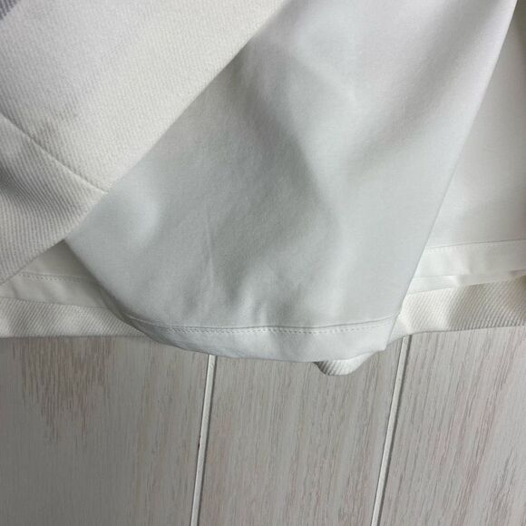 J. McLaughlin Pencil Skirt Women's Off White & Gray Macy Striped Size 8 NWT - Picture 6 of 7